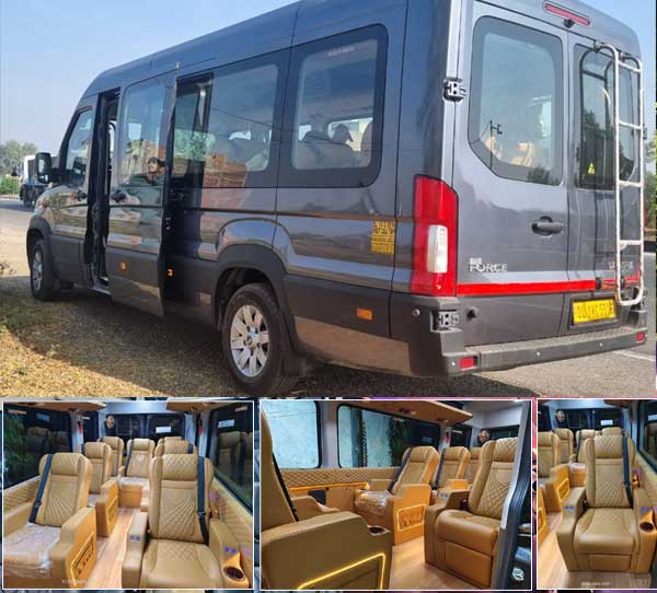 9 12 seater force traveller complete modification services in delhi